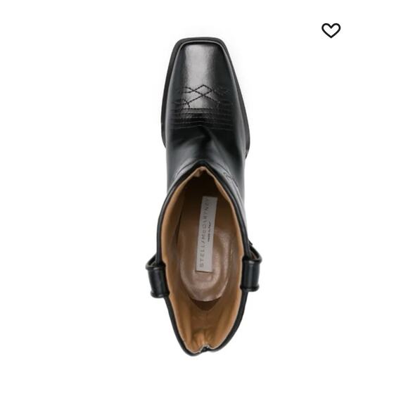 Stella Mccartney Cowboy Boot Women's Black 39plus (9+US Wider Foot) NIB Hot!🔥 - Picture 4 of 14